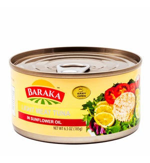 Light Meat Tuna In Sunflower Oil "BARAKA" 185 g x